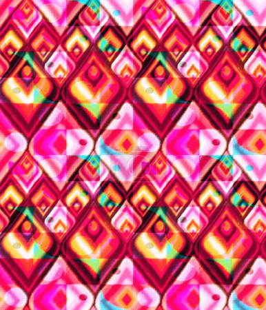 Foto de Geometría patrón repetido con efecto de textura - Imagen libre de derechos