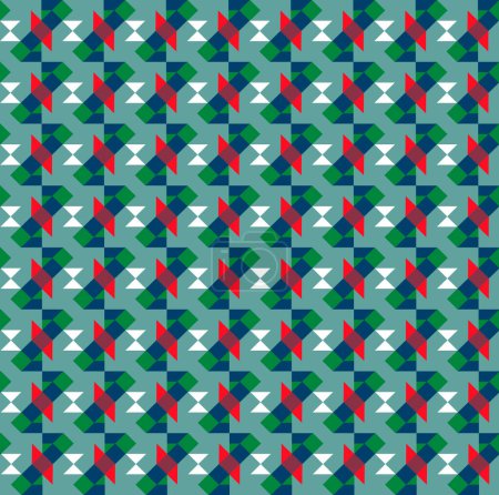 Foto de Navidad abstracto vector fondo patrón con diferentes formas geométricas. - Imagen libre de derechos