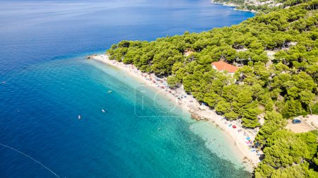 Photo for Croatia beach in Brela to Makarska Riviera, Dalmatia - Royalty Free Image
