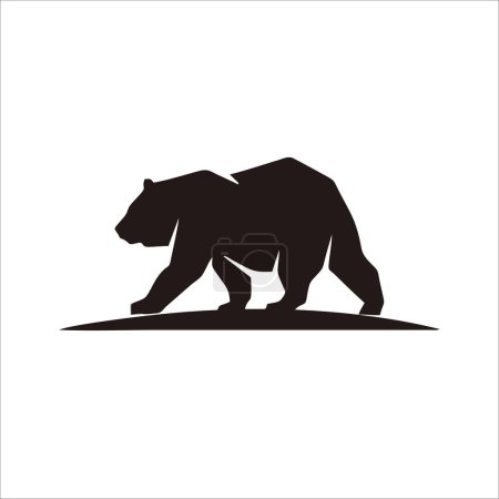 Téléchargez les illustrations : Imprimer le logo de l'ours polaire pour votre caractère et votre identité - en licence libre de droit