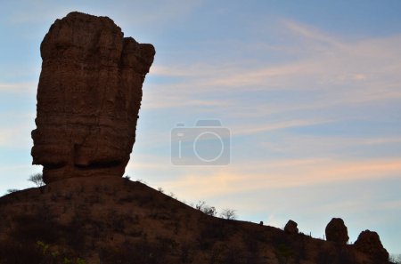 Photo for Vingerklip tall Rock in darmaland namibia Africa. High quality photo - Royalty Free Image