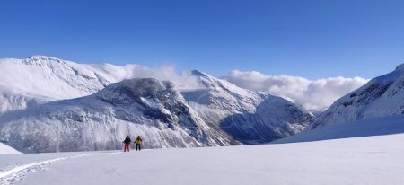 Foto de Esquí panorama en Noruega top touring fondo. Foto de alta calidad - Imagen libre de derechos