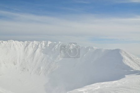 Cratère du Mont Yotei Vulcano en hiver Hokkaido Japon Ski Touring. Photo de haute qualité