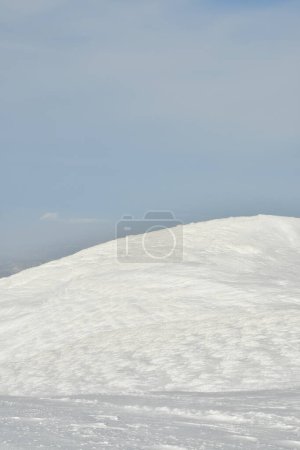 Mt Yotei Vulcano panoramic views winter ascent ski touring Hokkaido Japan. High quality photo