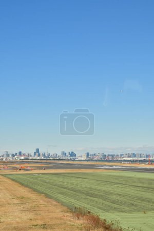 Tokyo Handeda Airport Vistas desde Plain Skyline Field. Foto de alta calidad