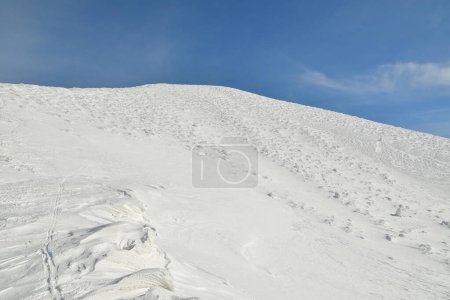 Mt. Yotei Vulcano Panoramablick Winterbesteigung Skitouren Hokkaido Japan. Hochwertiges Foto