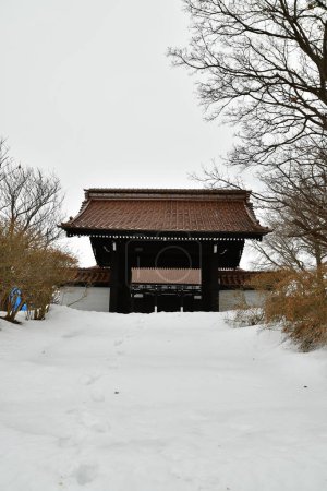 Iwanai Shrine hokkaido Japan in Winter. High quality photo
