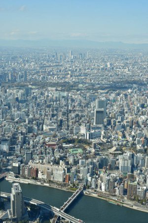 Tokyo City panorama depuis Sky Tree vue d'en haut. Photo de haute qualité