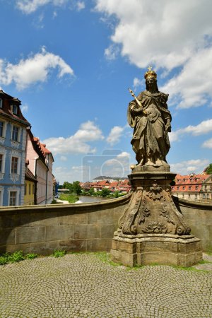 Bamberg ancienne ville pont regnitz bavaria Allemagne. Photo de haute qualité