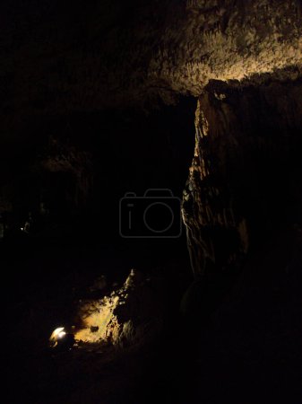 Photo for Roset-Fluans, France 2022 : Visit of the magnificent Grotte d'Osselle, discovered in the 13th century - Royalty Free Image