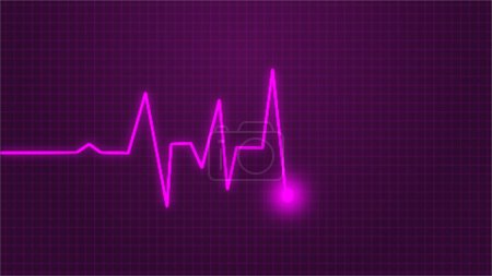 Photo for Heartbeat pattern. cardiogram in blue. Electrocardiogram. heartbeat pattern heartbeat icon - Royalty Free Image