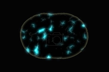 Foto de Células madre embrionarias, Terapia celular. Componentes de células eucariotas, núcleos y orgánulos y membrana plasmática. Concepto de biología. ilustración 3d - Imagen libre de derechos
