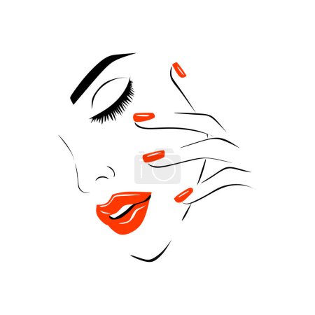 Photo for Beauty face. vector image - Royalty Free Image