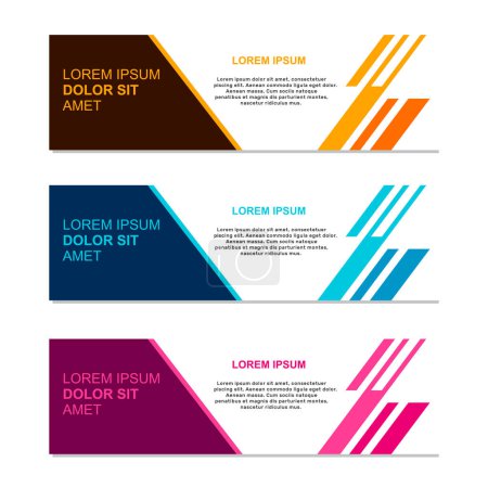 Illustration for Abstract colorful card backgrounds, modern design templates, bright color backdrop wallpaper business cards, web banner design geometric billboard ads hipster cyber trendy vector set - Royalty Free Image