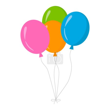 Photo for Bunch of balloons for birthday and party - Royalty Free Image