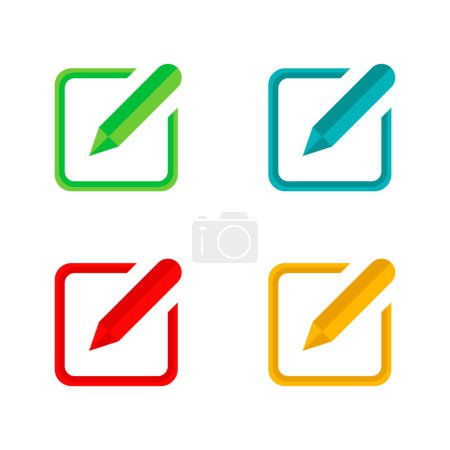 Illustration for Edit icon, pencil icon, subscribe icon vector isolated. - Royalty Free Image