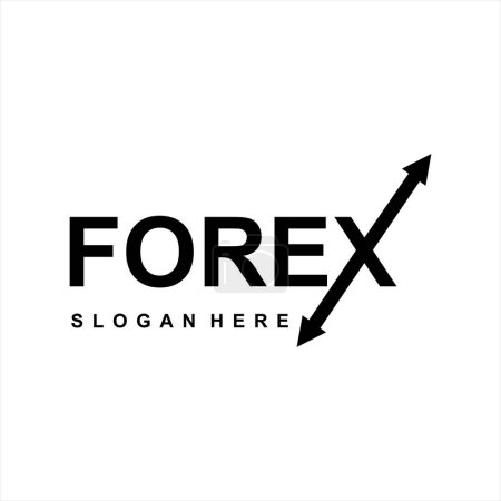 Téléchargez les illustrations : Logo Forex. l'icône du logo montre le taux de hausse et de chute des flèches pour Forex. Elle utilisera également la société d'investissement, la bourse et la bourse.. - en licence libre de droit