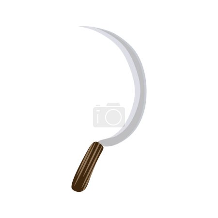 Illustration for Garden sickle icon. Cartoon of garden sickle vector icon for web design isolated on white background - Royalty Free Image
