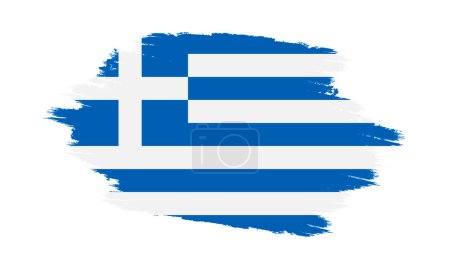 Photo for Greece Vector Flag. Grunge Greece Flag. Greece Flag with Grunge Texture. Vector illustration - Royalty Free Image