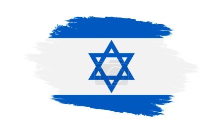 Photo for Israel Vector Flag. Grunge Israel Flag. Israel Flag with Grunge Texture. Vector illustration - Royalty Free Image