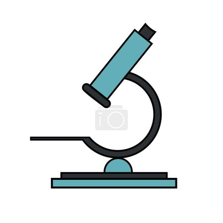 Photo for Microscope icon vector illustration - Royalty Free Image