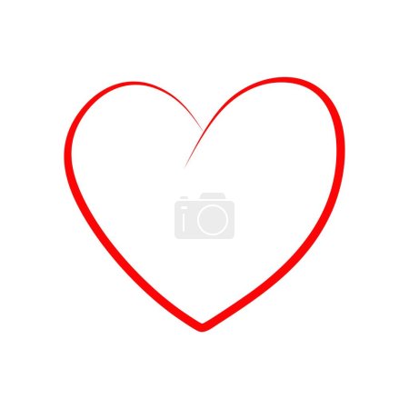 Ilustración de Icono del corazón vector ilustración - Imagen libre de derechos