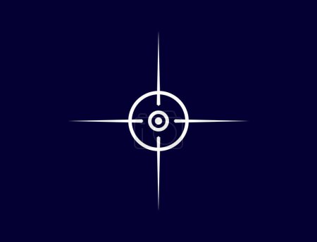Ilustración de Target icon isoleted. Vector Target symbol. eps10 - Imagen libre de derechos