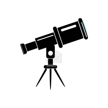 Ilustración de Icono del telescopio. Estilo de diseño plano eps 10 - Imagen libre de derechos