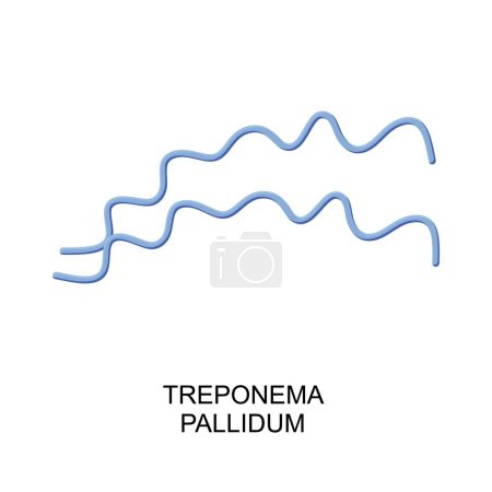 Ilustración de Vector illustration of treponema pallidum icon - Imagen libre de derechos