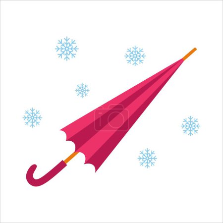 Illustration for Illustration of christmas umbrella - Royalty Free Image