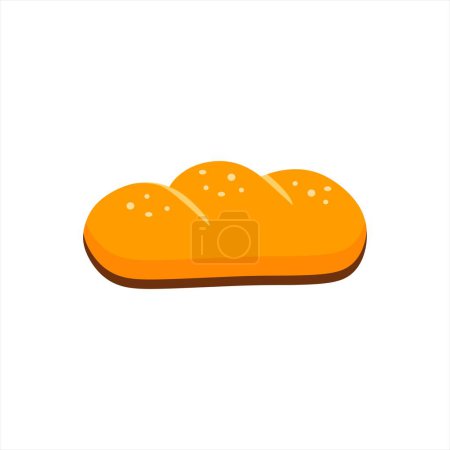 Ilustración de Bread icon. bakery symbol. flat style. isolated on white background. vector illustration - Imagen libre de derechos