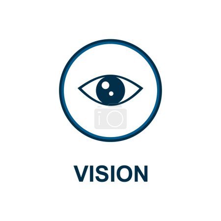 Téléchargez les illustrations : Eye icon. modern design concept from different theme. - en licence libre de droit