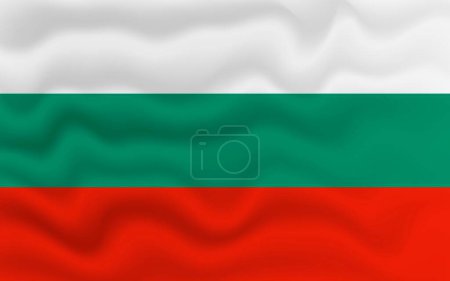 Illustration for Wavy flag of Bulgaria. 3d illustration. - Royalty Free Image