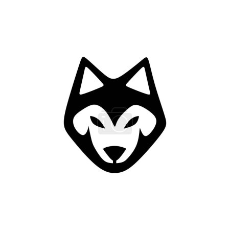 Téléchargez les illustrations : Illustration vectorielle tête de loup - en licence libre de droit