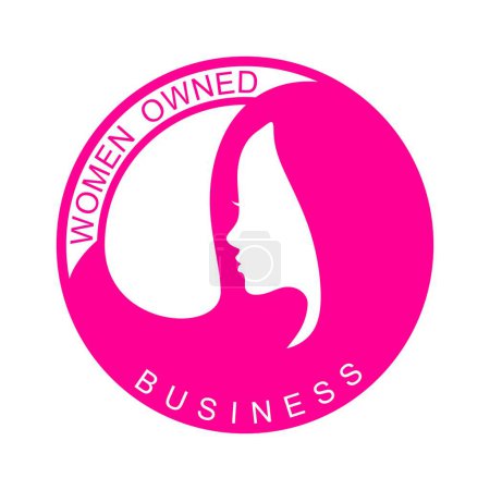 Ilustración de Logotipo del negocio de las mujeres, logotipo del vector del negocio de las mujeres - Imagen libre de derechos