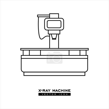 Ilustración de Máquina de rayos X icono lineal - Imagen libre de derechos