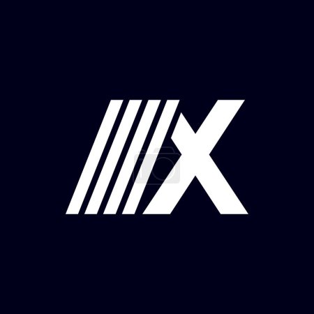Ilustración de Vector symbol X . Minimalist and modern icon, logo template. Letter X for Logo Design. Creative Modern X Letters icon vector Illustration - Imagen libre de derechos