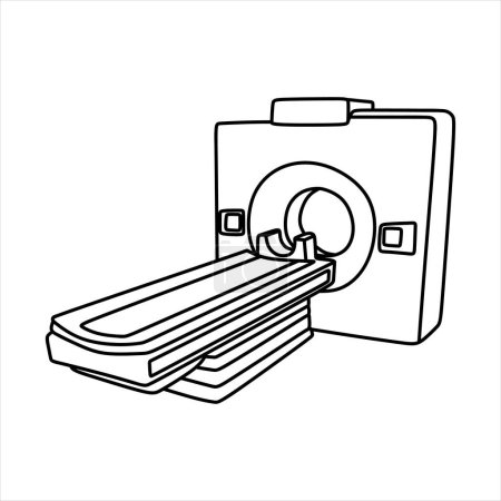 Téléchargez les illustrations : Xray machine linear icon - en licence libre de droit