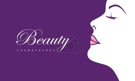 Illustration for Beauty Cosmetology concept for banner - Royalty Free Image