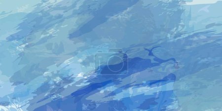 Photo for Abstract background with different brushstrokes Blue Watercolor background - Royalty Free Image