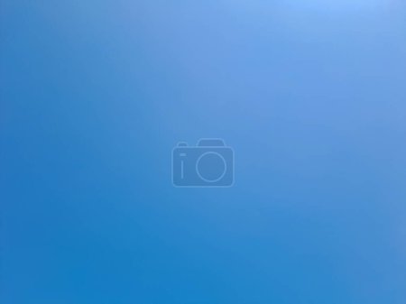Photo for Clear blue sky, cloudless. Gradation of brightness sky in a daytime. Nature theme background - Royalty Free Image