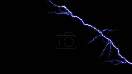 Lightning Background. Realistic natural lightning effects.
