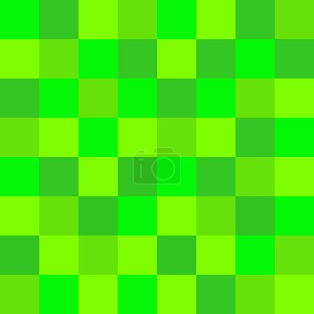 Illustration for Vector seamless pixel pattern in green. - Royalty Free Image