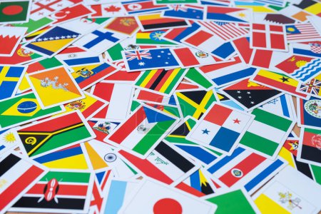 Photo for International world flags for background - Royalty Free Image