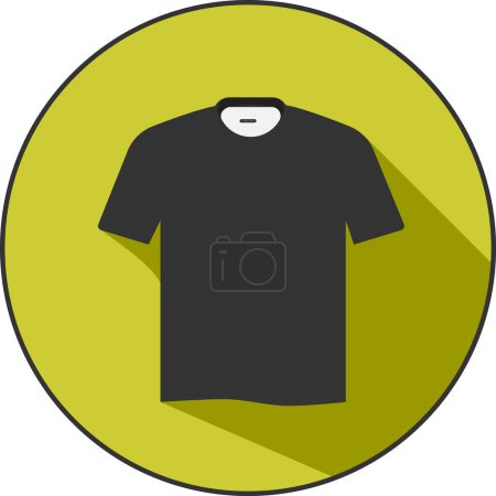 Foto de Camiseta icono - Este es un icono plano de una camiseta. Es un diseño simple pero elegante que sería perfecto para una variedad de usos, incluyendo diseño de sitios web, desarrollo de aplicaciones y materiales de impresión. El icono está disponible en formatos JPG y eps - Imagen libre de derechos