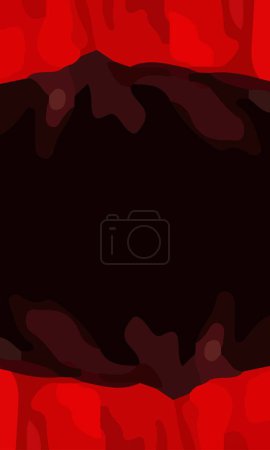 Illustration for Aesthetic red abstract background with copy space area. Suitable for poster and banner - Royalty Free Image