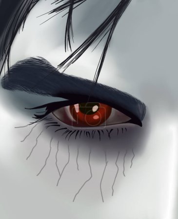 Diseño y arte de ojos de vampiro