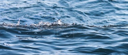 Foto de Salpicadura de agua azul océano primer plano. - Imagen libre de derechos