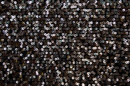 Photo for Sequin fabric background texture. Sequin fabric cloth textile material. - Royalty Free Image