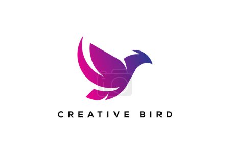 Illustration for Modern creative bird logo design icon. Bird logo design. Eagle logo design. Vector logo design. - Royalty Free Image